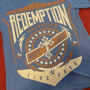 Men's Blue Graphic T-Shirt